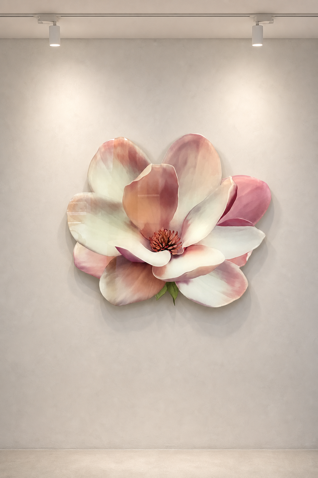Sculptural wall piece